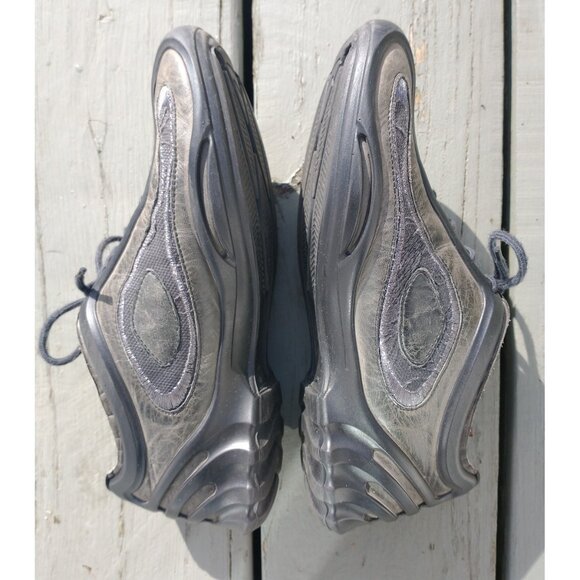 90s-style ECCO shoes, metallic finish, size 36 - Picture 4 of 8
